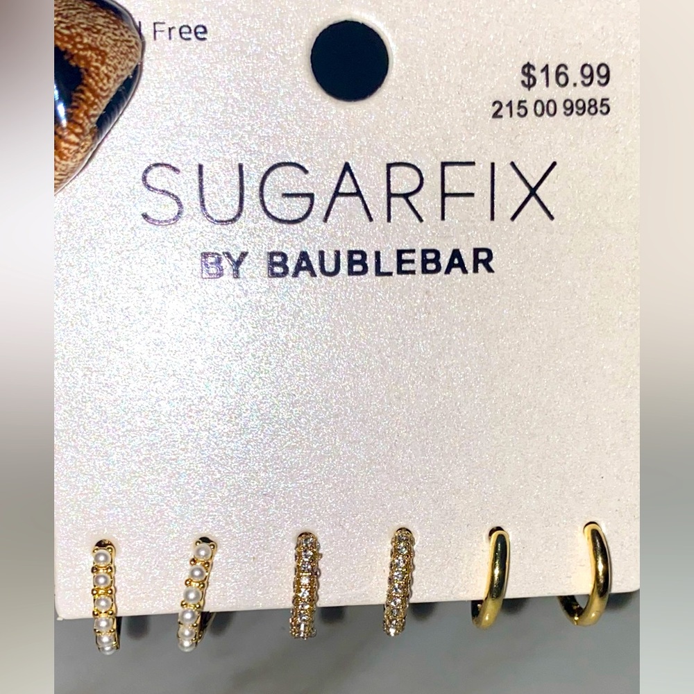 Sugarfix by Baublebar NWT 3 pair earrings 😘